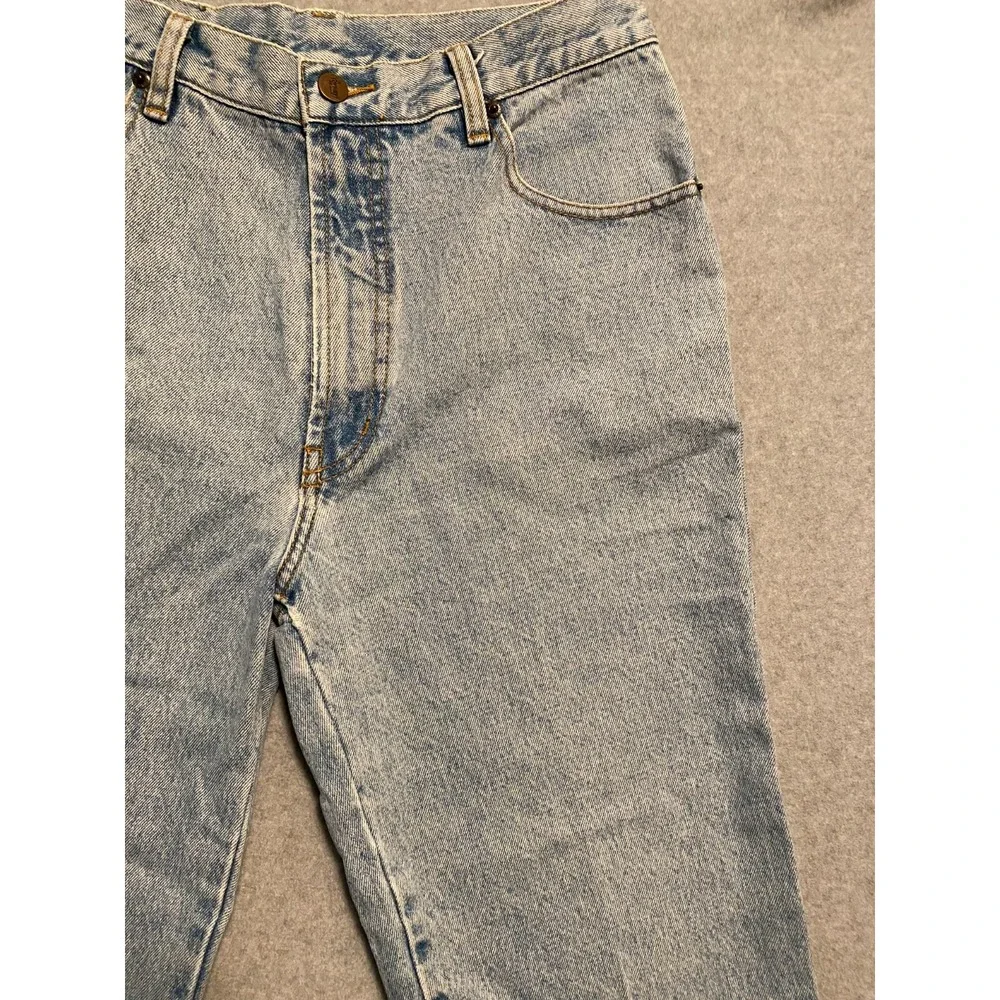 Vintage Fornari Jeans Womens 28 Blue Light Wash Denim 90s Italian Hi Rise Cotton - Picture 5 of 16